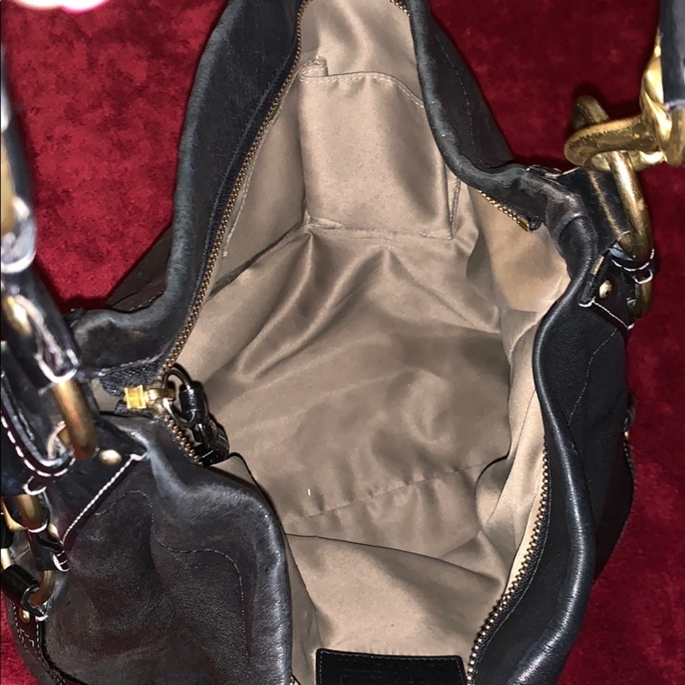 Coach 10616 Black leather Carly Large Hobo Bag - Picture 7 of 8